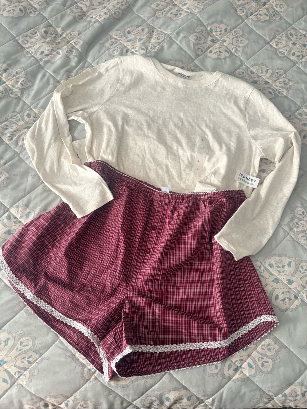 Old Navy Long Tee & Shorts set